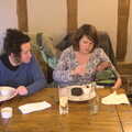 Evelyn and Isobel do puddings, Evelyn and "Da Wheeze", and Lunch at the Cock Inn, Brome, Ipswich and Diss - 9th April 2012