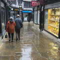 The rainy flagstones of Ipswich, Evelyn and "Da Wheeze", and Lunch at the Cock Inn, Brome, Ipswich and Diss - 9th April 2012