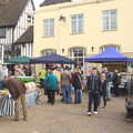 Farmers' Market on Diss market place, Evelyn and "Da Wheeze", and Lunch at the Cock Inn, Brome, Ipswich and Diss - 9th April 2012