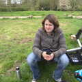 Isobel has a coffee, The BBs at BOCM Paul's Pavilion,and a Thornham Walk, Burston and Thornham - 22nd April 2012