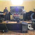 The stage at Eye Town Hall, Harry Gets Registered, and The BBs Play the Mayor's Ball, Diss and Eye - 5th May 2012