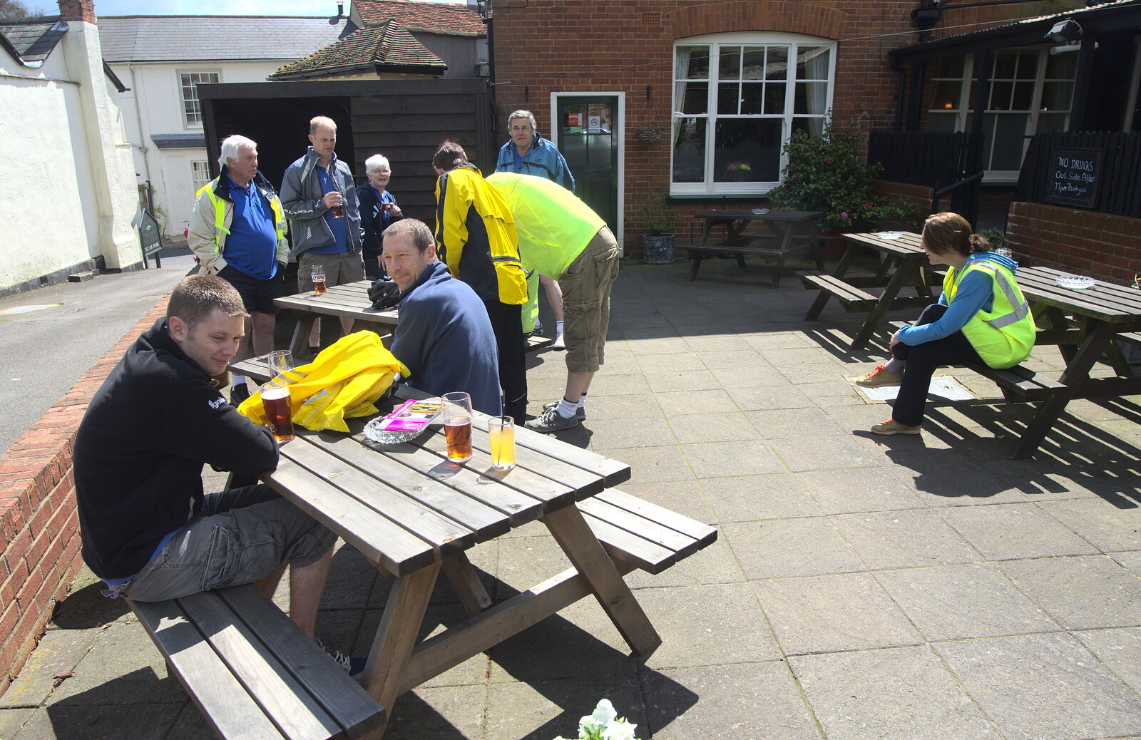 The BSCC at Great Bardfield from The BSCC Cycling Weekend, The Swan Inn, Thaxted, Essex - 12th May 2012