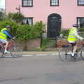 The BSCC Cycling Weekend, The Swan Inn, Thaxted, Essex - 12th May 2012, Alan and Colin cycle off
