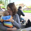 The BSCC Cycling Weekend, The Swan Inn, Thaxted, Essex - 12th May 2012, Harry gets a cuddle 