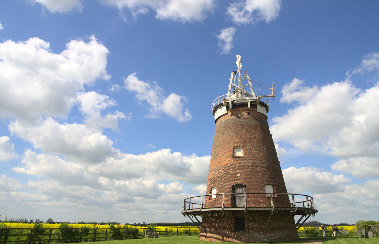 John Webb's Windmill has lost its sails from The BSCC Cycling Weekend, The Swan Inn, Thaxted, Essex - 12th May 2012