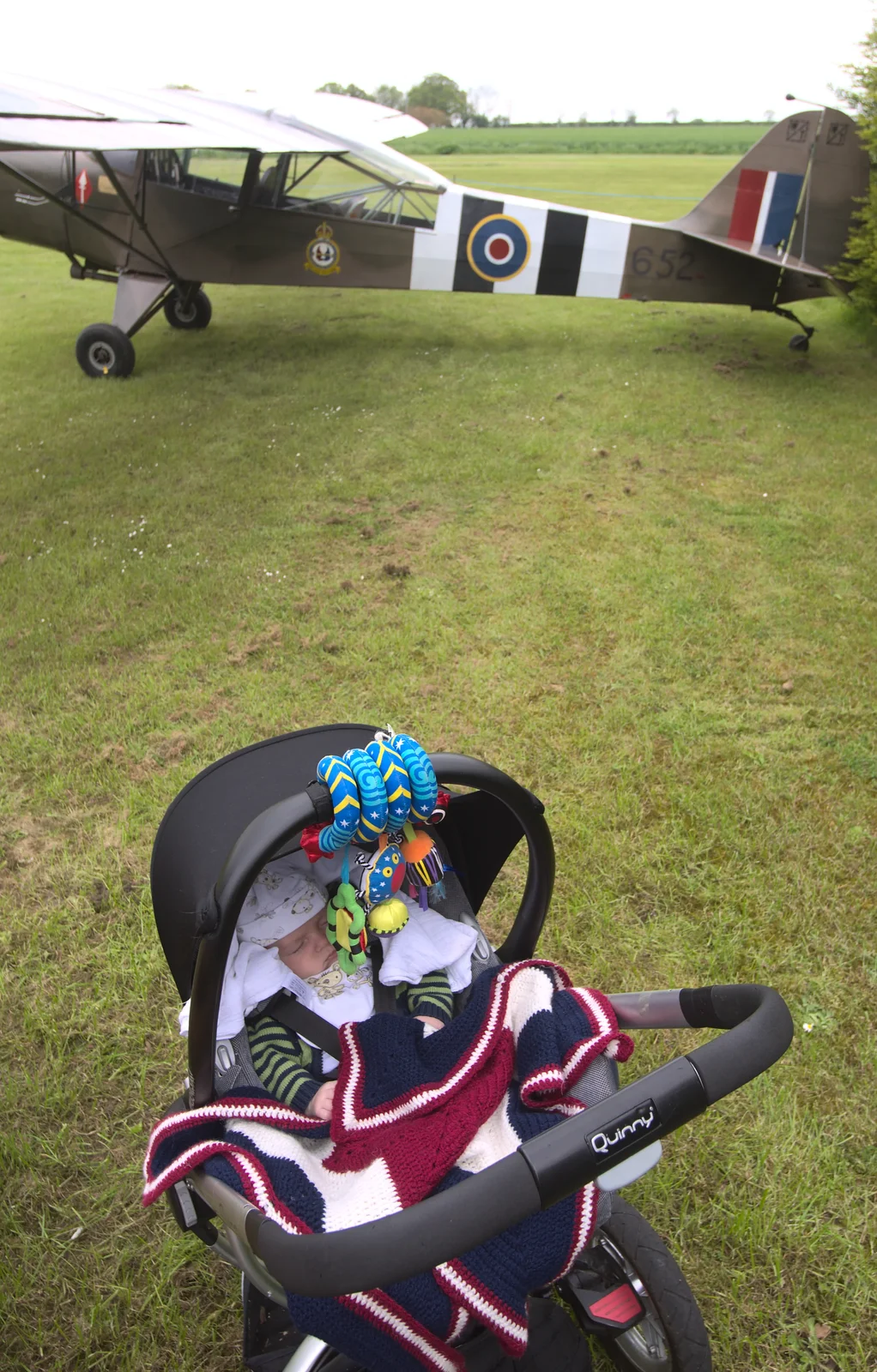 Harry is oblivious to it all, from A Few Hours at Hardwick Airfield, Norfolk - 20th May 2012