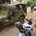 Fred looks at the Jeeps, A Few Hours at Hardwick Airfield, Norfolk - 20th May 2012