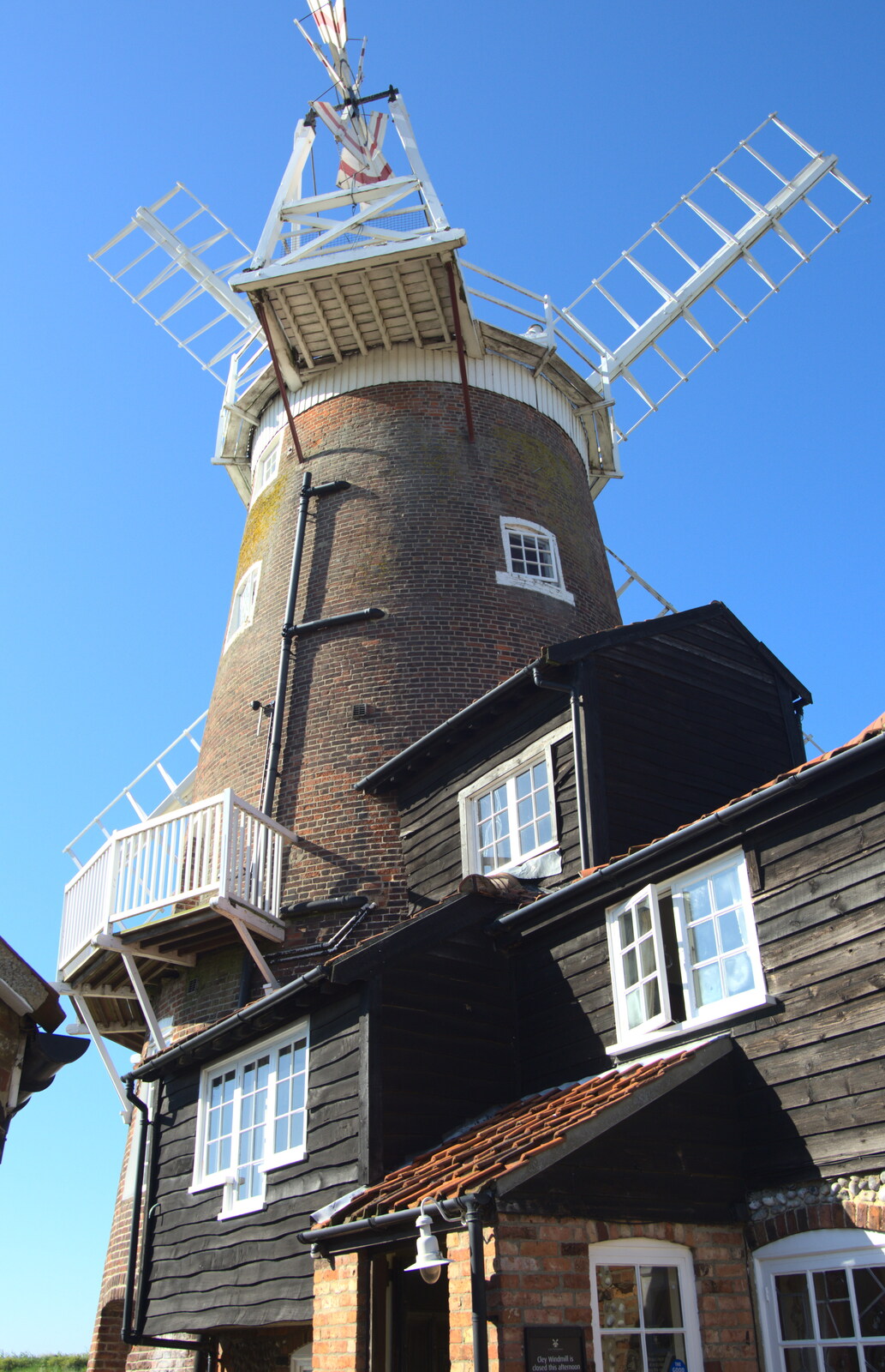 The back of the windmill from The BSCC at Needham, and a Birthday By The Sea, Cley, Norfolk - 26th May 2012