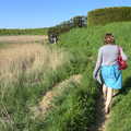 The BSCC at Needham, and a Birthday By The Sea, Cley, Norfolk - 26th May 2012, Isobel walks along a path