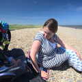 The BSCC at Needham, and a Birthday By The Sea, Cley, Norfolk - 26th May 2012, Isobel and Harry on the beach at Salthouse