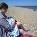 The BSCC at Needham, and a Birthday By The Sea, Cley, Norfolk - 26th May 2012, Isobel gives Harry a feed