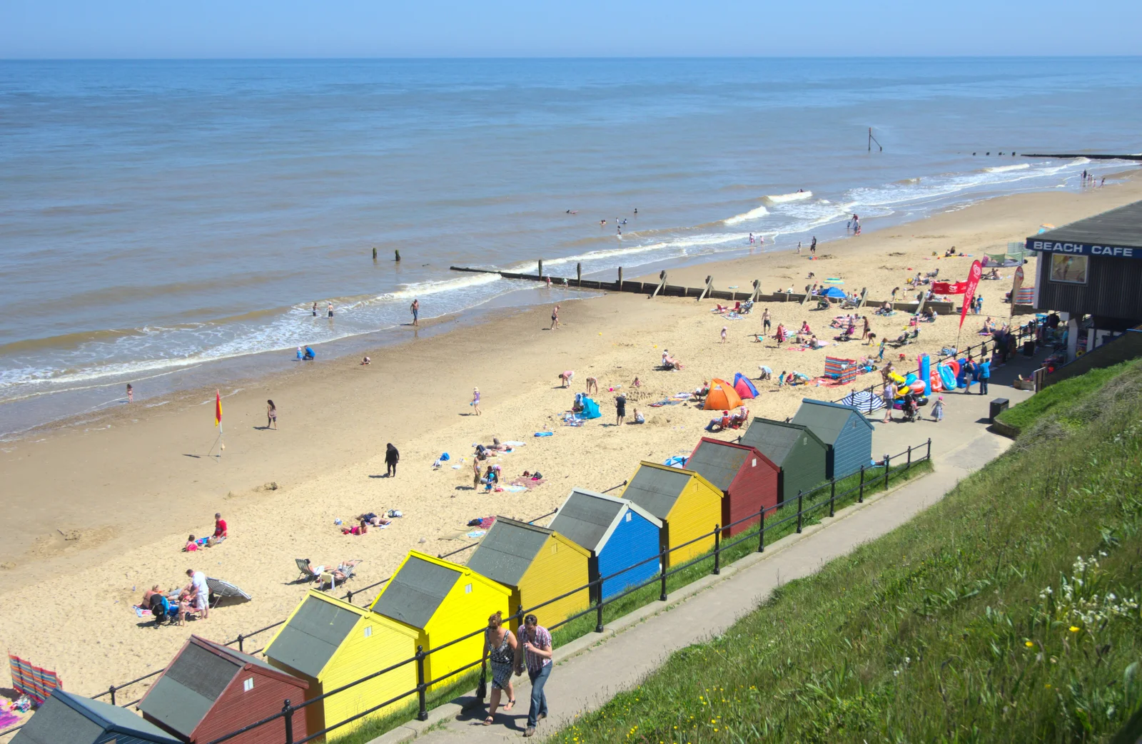 The other bit of Mundesley beach, from The BSCC at Needham, and a Birthday By The Sea, Cley, Norfolk - 26th May 2012