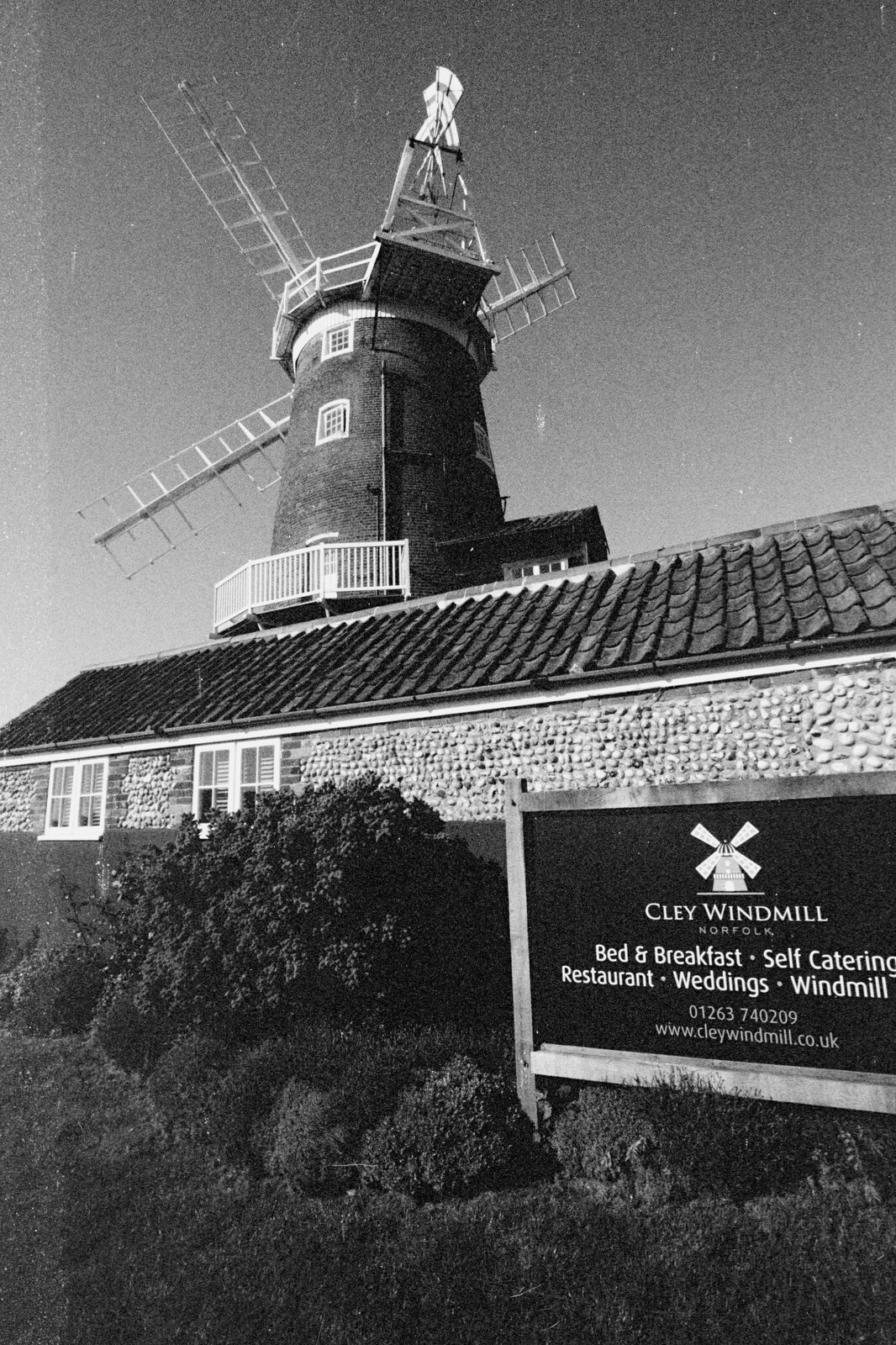 Cley windmill in black and white from The BSCC at Needham, and a Birthday By The Sea, Cley, Norfolk - 26th May 2012