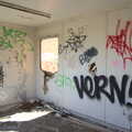 Rural Norfolk Dereliction and Graffiti, Ipswich Road, Norwich - 27th May 2012, Inside the graffiti portakabin