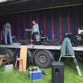 A stage on the back of a Tautliner trailer, The BBs at the White Hart, Roydon, Norfolk - 1st June 2012