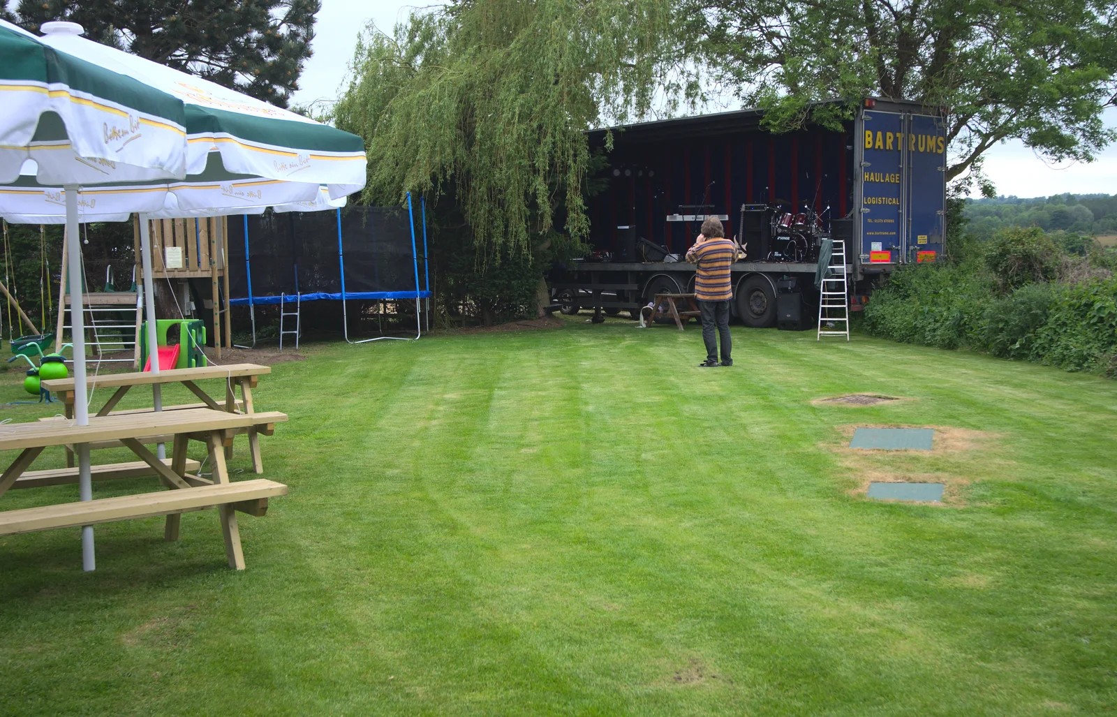 Max surveys the scene, from The BBs at the White Hart, Roydon, Norfolk - 1st June 2012