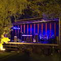 The stage looks quite good at night, The BBs at the White Hart, Roydon, Norfolk - 1st June 2012