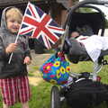 2012 Fred gets in to the spirit with a bit of flag waving