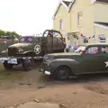 Clive gets bunting out on his military vehicles, The Queen's Diamond Jubilee Weekend, Eye and Brome, Suffolk - 4th June 2012