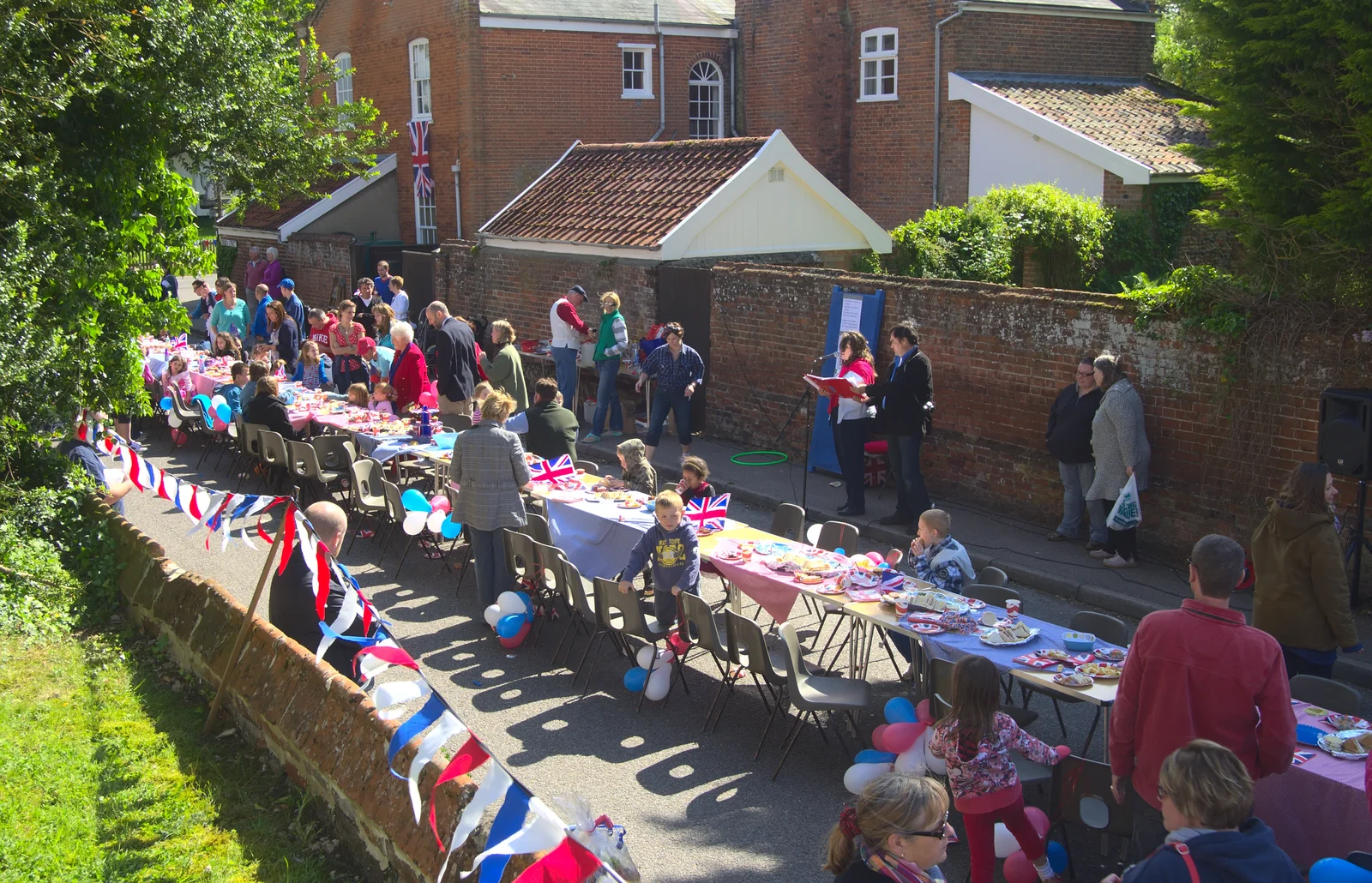 The Church Street street party in Eye, from The Queen's Diamond Jubilee Weekend, Eye and Brome, Suffolk - 4th June 2012