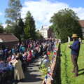 2012 People watch from up in the churchyard