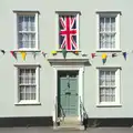 A patriotic window, The Queen's Diamond Jubilee Weekend, Eye and Brome, Suffolk - 4th June 2012