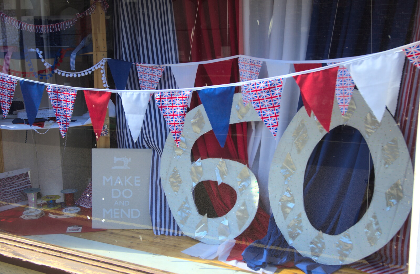 The Queen's Diamond Jubilee Weekend, Eye and Brome, Suffolk - 4th June 2012: The Fabric Shop in Eye gets in to the spirit