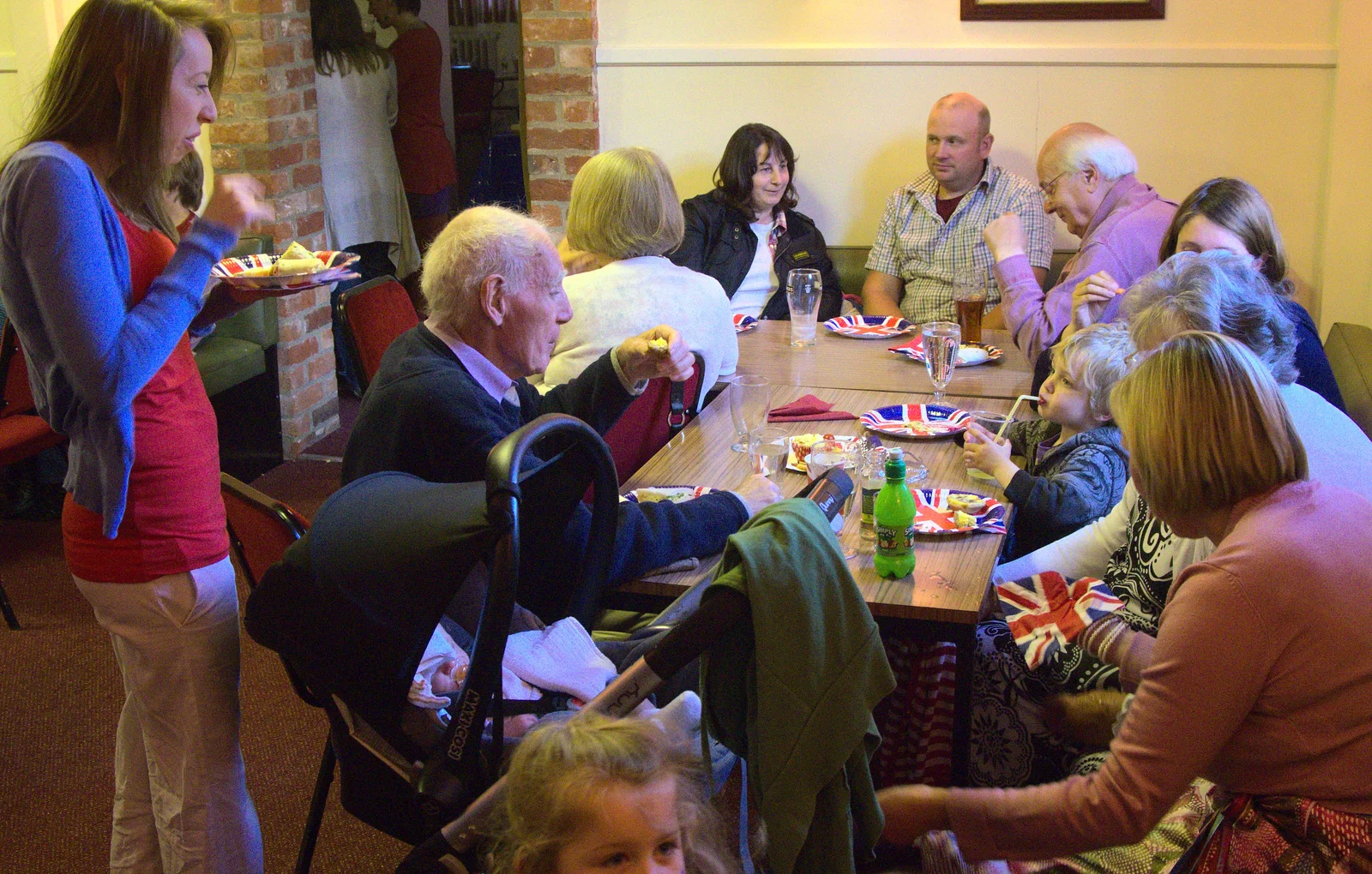 Time for a Jubilee lunch, from The Queen's Diamond Jubilee Weekend, Eye and Brome, Suffolk - 4th June 2012