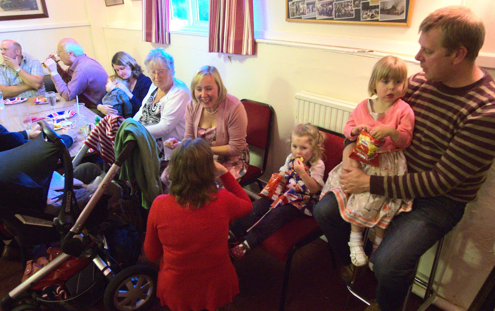 Sprog corner, by the bar, from The Queen's Diamond Jubilee Weekend, Eye and Brome, Suffolk - 4th June 2012