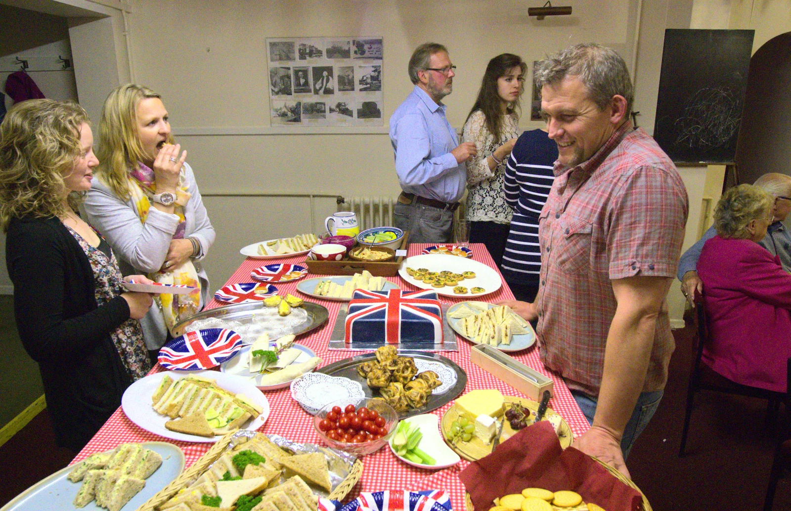 The buffet continues, from The Queen's Diamond Jubilee Weekend, Eye and Brome, Suffolk - 4th June 2012