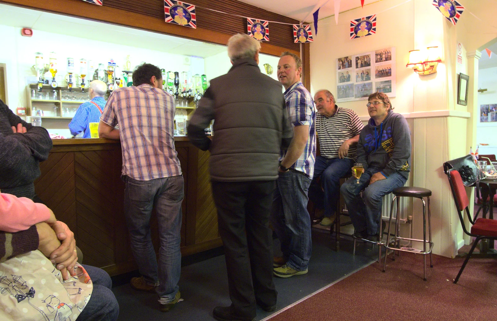 Andrew at the bar, from The Queen's Diamond Jubilee Weekend, Eye and Brome, Suffolk - 4th June 2012