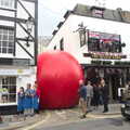 Crazy Red Ball action on Southside Street, A Visit to the Aquarium, The Barbican and Dartmoor, Plymouth, Devon - 10th June 2012