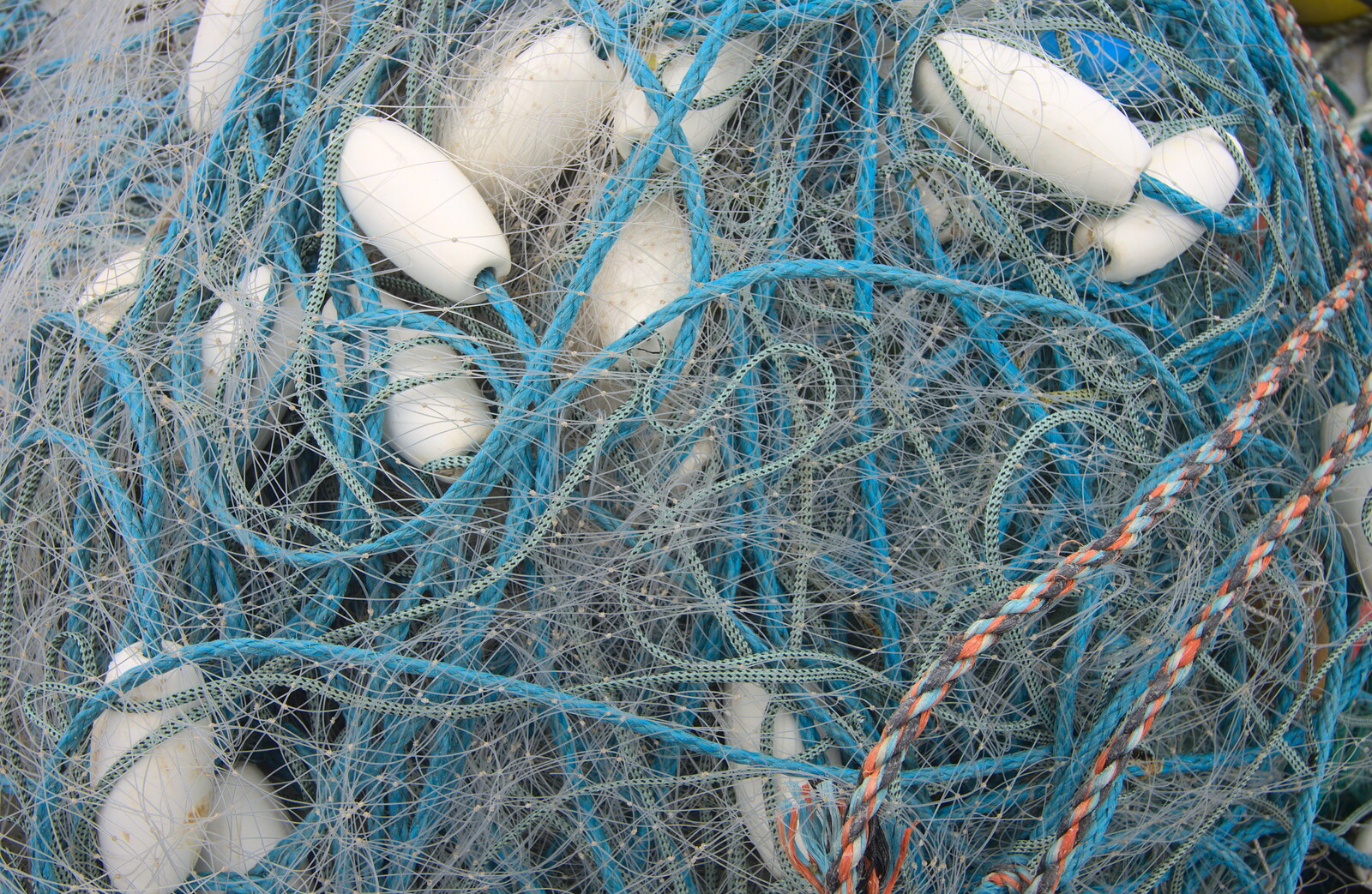 Very fine fishing nets and floats from A Visit to the Aquarium, The Barbican and Dartmoor, Plymouth, Devon - 10th June 2012