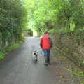 Matt walks the dog, Chagford and Haytor, Dartmoor, Devon - 11th June 2012