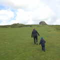 Isobel and Fred head up towards Haytor, Chagford and Haytor, Dartmoor, Devon - 11th June 2012