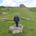 Fred stands on a rock, Chagford and Haytor, Dartmoor, Devon - 11th June 2012