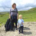 Isobel and Fred, half way down again, Chagford and Haytor, Dartmoor, Devon - 11th June 2012