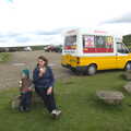 A well-deserved ice cream is consumed by all, Chagford and Haytor, Dartmoor, Devon - 11th June 2012
