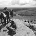 The top of Haytor in Black and White, Chagford and Haytor, Dartmoor, Devon - 11th June 2012
