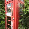 A derelict K6 phone box near Holton, Suffolk, A Night at the Crown Hotel, Southwold, Suffolk - 13th June 2012