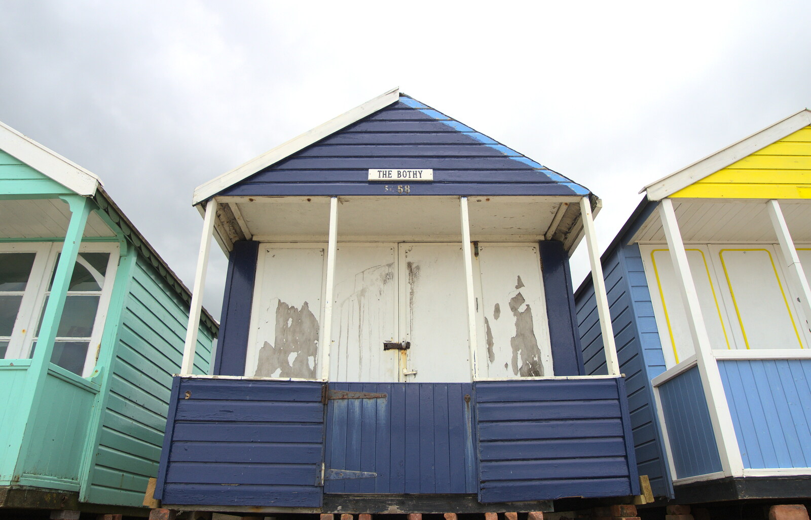 The famous beach huts from A Night at the Crown Hotel, Southwold, Suffolk - 13th June 2012