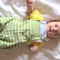 Harry - Baby Gabey - rolls around on the bed, A Night at the Crown Hotel, Southwold, Suffolk - 13th June 2012