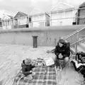 Fred and Isobel on the beach, A Night at the Crown Hotel, Southwold, Suffolk - 13th June 2012