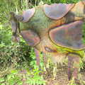 An amusing cow sculpture, Grandad's Gaff and Music in the Park, Diss, Norfolk - 16th June 2012