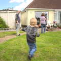 Fred runs around, Grandad's Gaff and Music in the Park, Diss, Norfolk - 16th June 2012