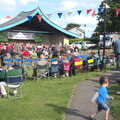 Children run around, Grandad's Gaff and Music in the Park, Diss, Norfolk - 16th June 2012