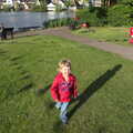 Fred runs around, Grandad's Gaff and Music in the Park, Diss, Norfolk - 16th June 2012