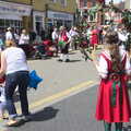 A girl waits with a hoop, Morris Dancing and a Carnival Procession, Diss, Norfolk - 17th June 2012
