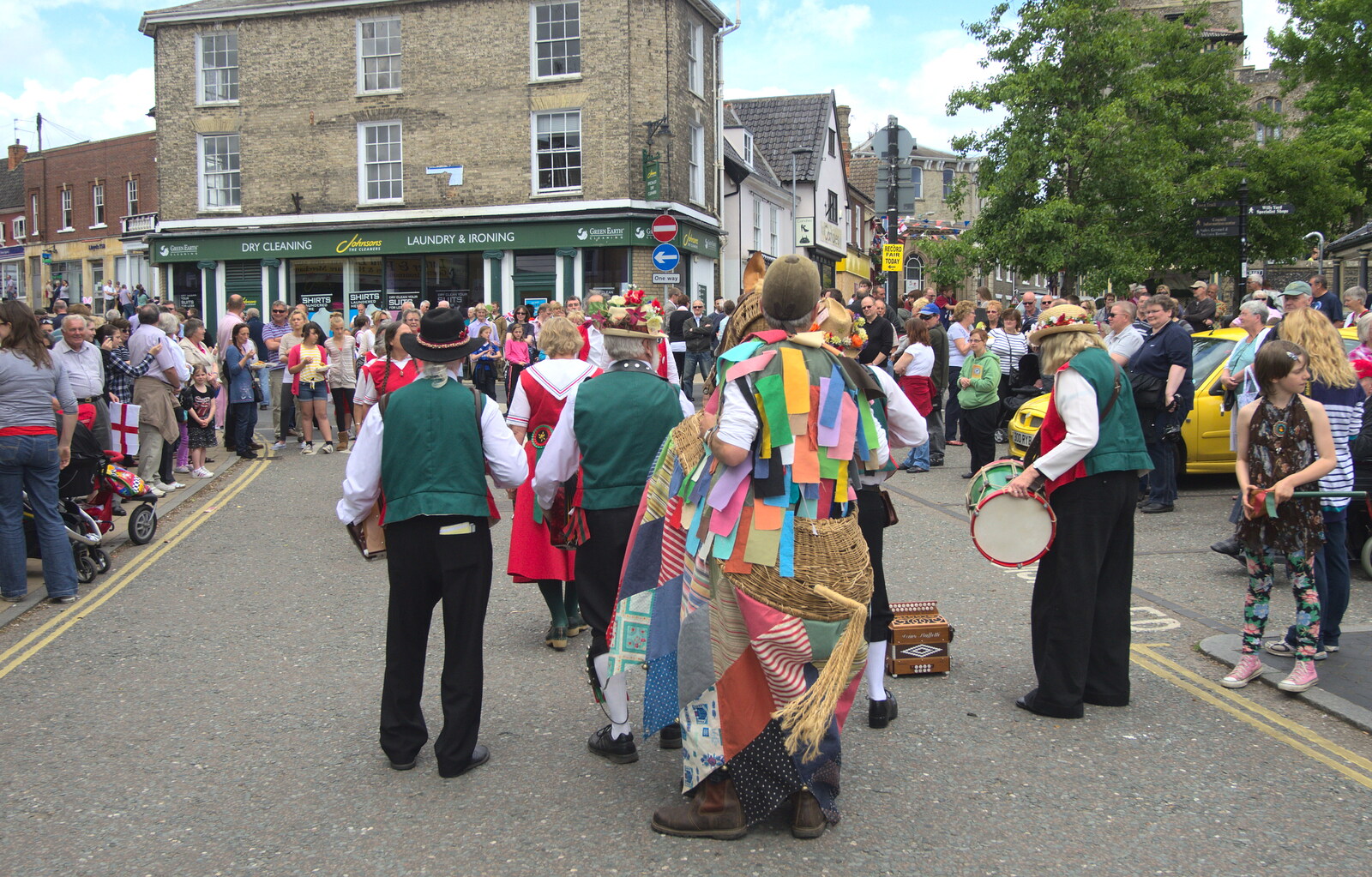 The back of the band from Morris Dancing and a Carnival Procession, Diss, Norfolk - 17th June 2012