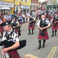 A pipe band, Morris Dancing and a Carnival Procession, Diss, Norfolk - 17th June 2012